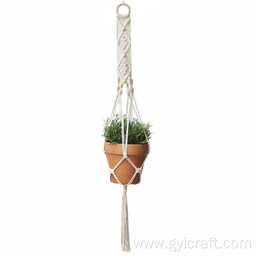 how to make macrame hanging plant holders
